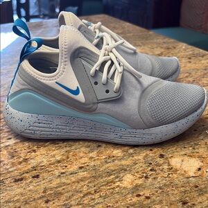 Nike Gray and Blue Athletic Shoes